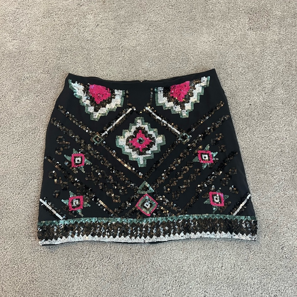 Sequin mini skirt